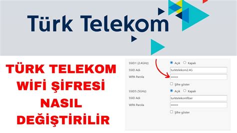 Ev internet şifresi nasıl değiştirilir türk telekom
